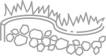 Contours du jardin